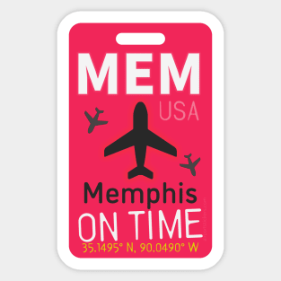 MEM airport code Sticker